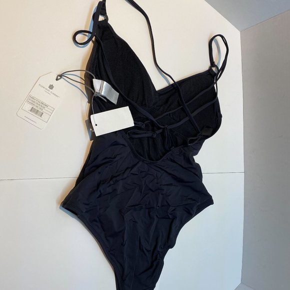 NWT Everyday Sunday Black One-Piece Swimsuit - Picture 3 of 3